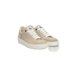 Cerruti 1881 Beige Leather Women Platform Sneaker CE-24533-EU38/US8