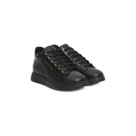 Cerruti 1881 Black Leather Women Sneaker CE-24517-EU36/US6
