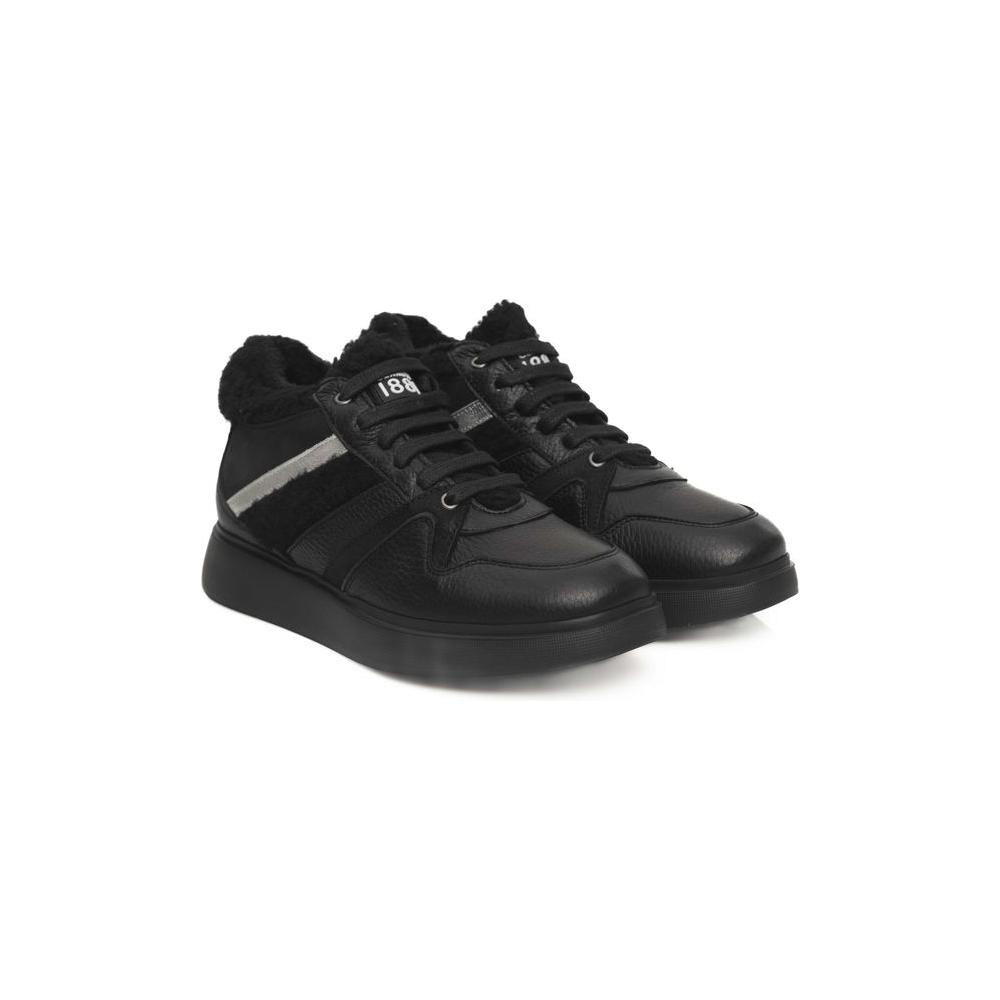 Cerruti 1881 Black Cowhide Women Sneaker CE-24515-EU36/US6