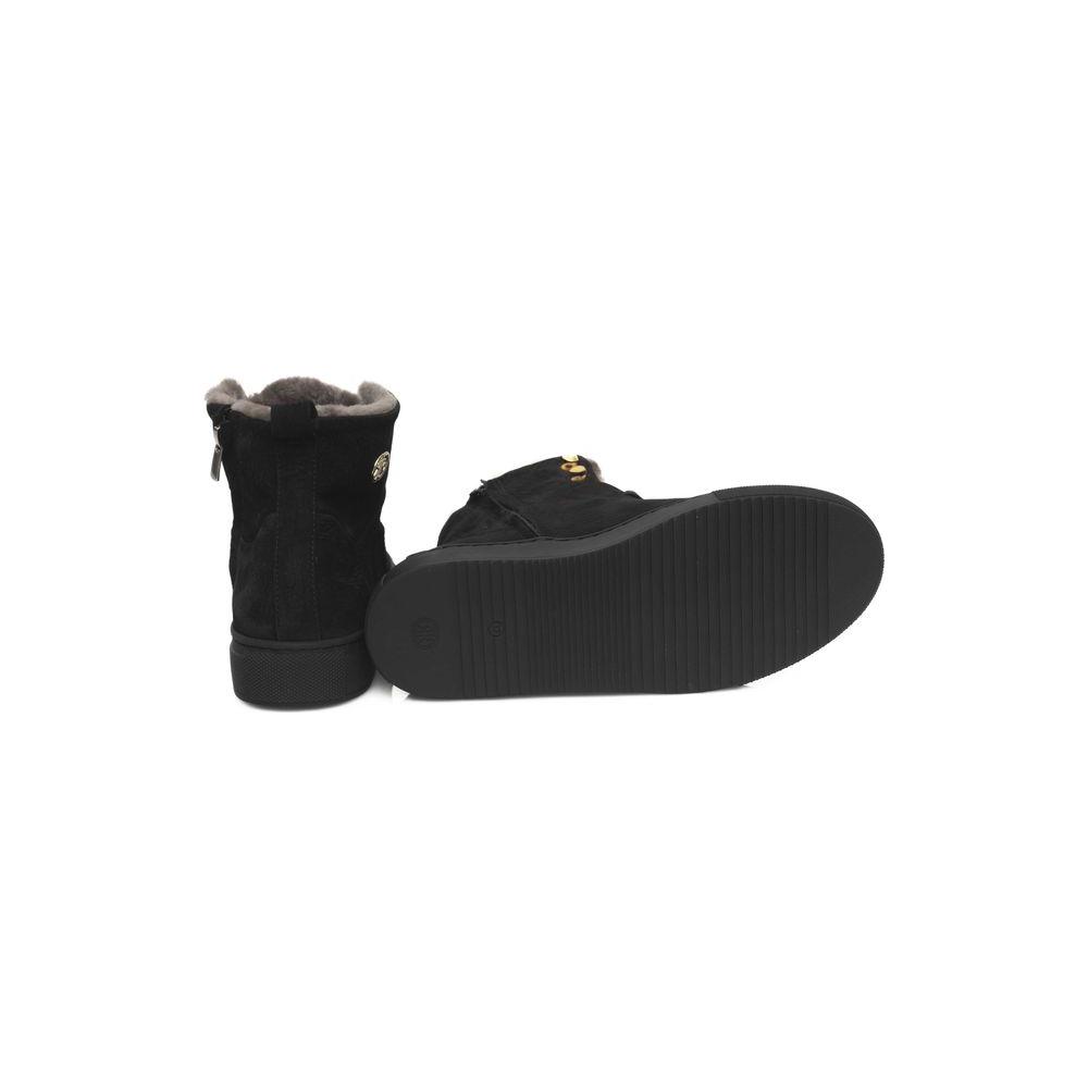 Cerruti 1881 Black Cowhide Women Sneaker CE-24512-EU36/US6
