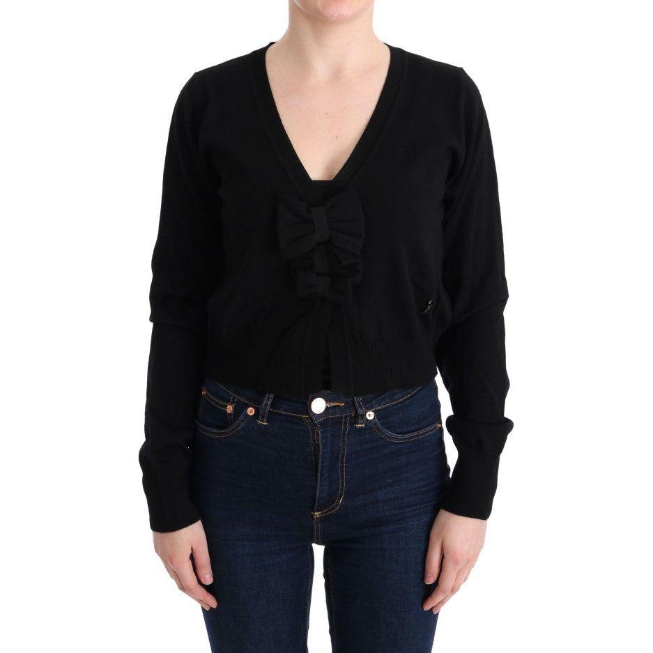 MARGHI LO' Black Wool Blouse Sweater SIG30150-2