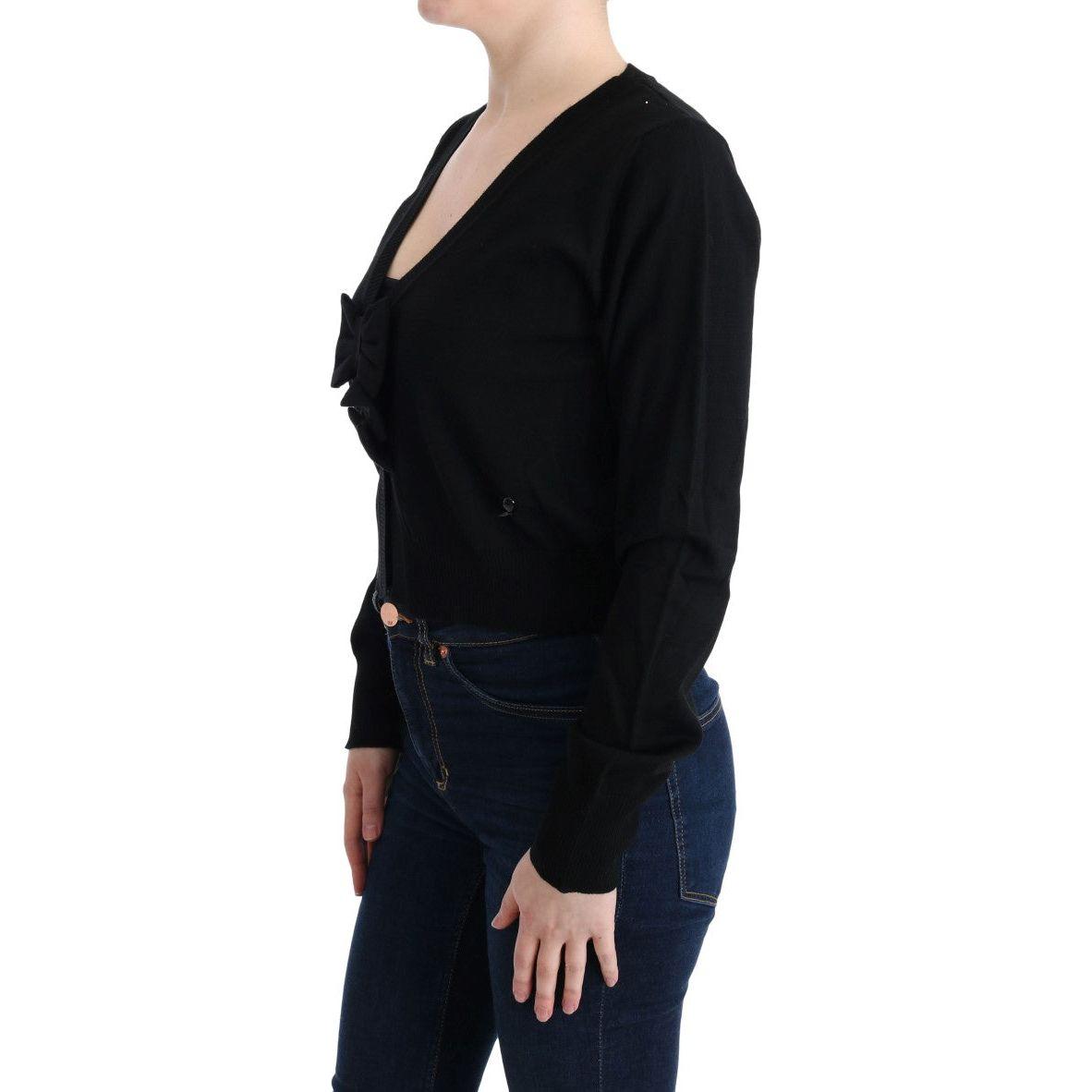MARGHI LO' Black Wool Blouse Sweater SIG30150-2