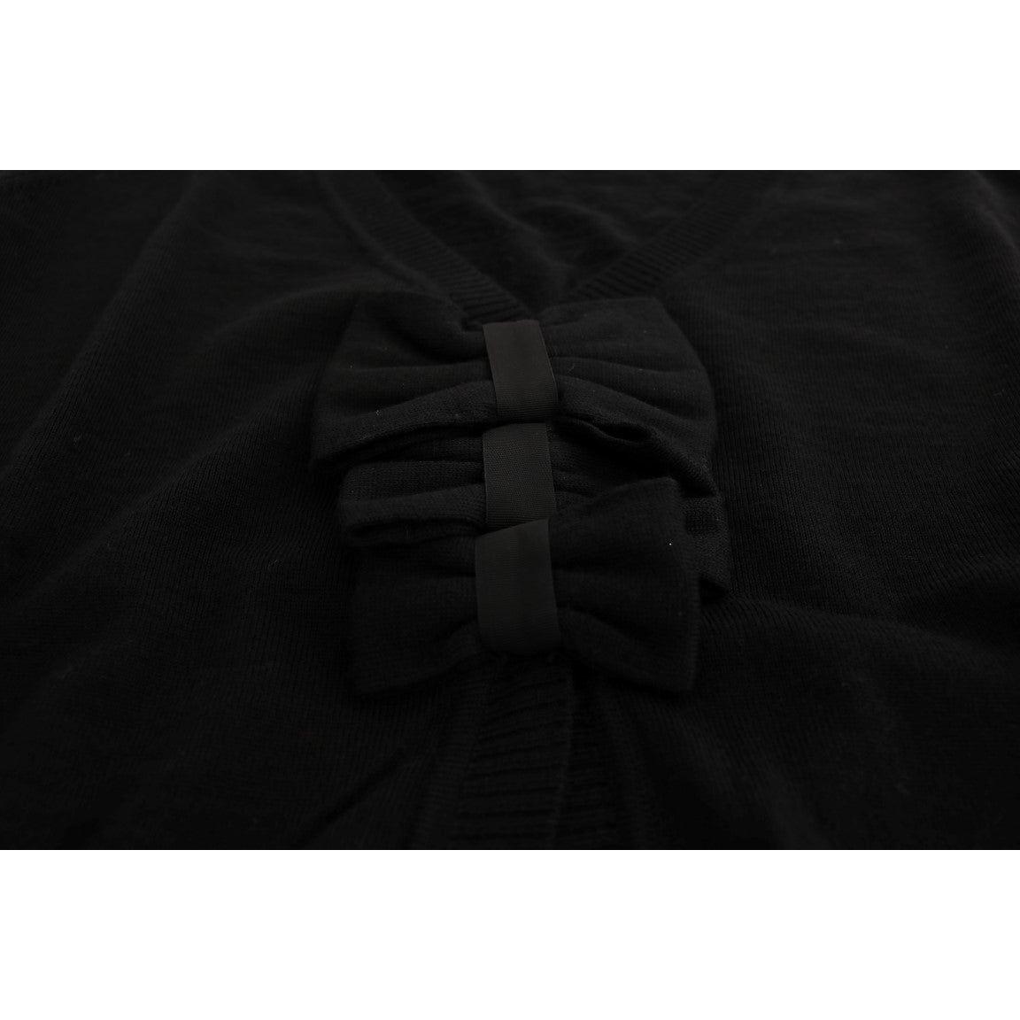 MARGHI LO' Black Wool Blouse Sweater SIG30150-2