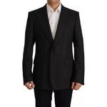Dolce & Gabbana Black Polyester Single Breasted BlazerJacket JKT3380-48