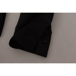 Dolce & Gabbana Black Polyester Single Breasted BlazerJacket JKT3380-48