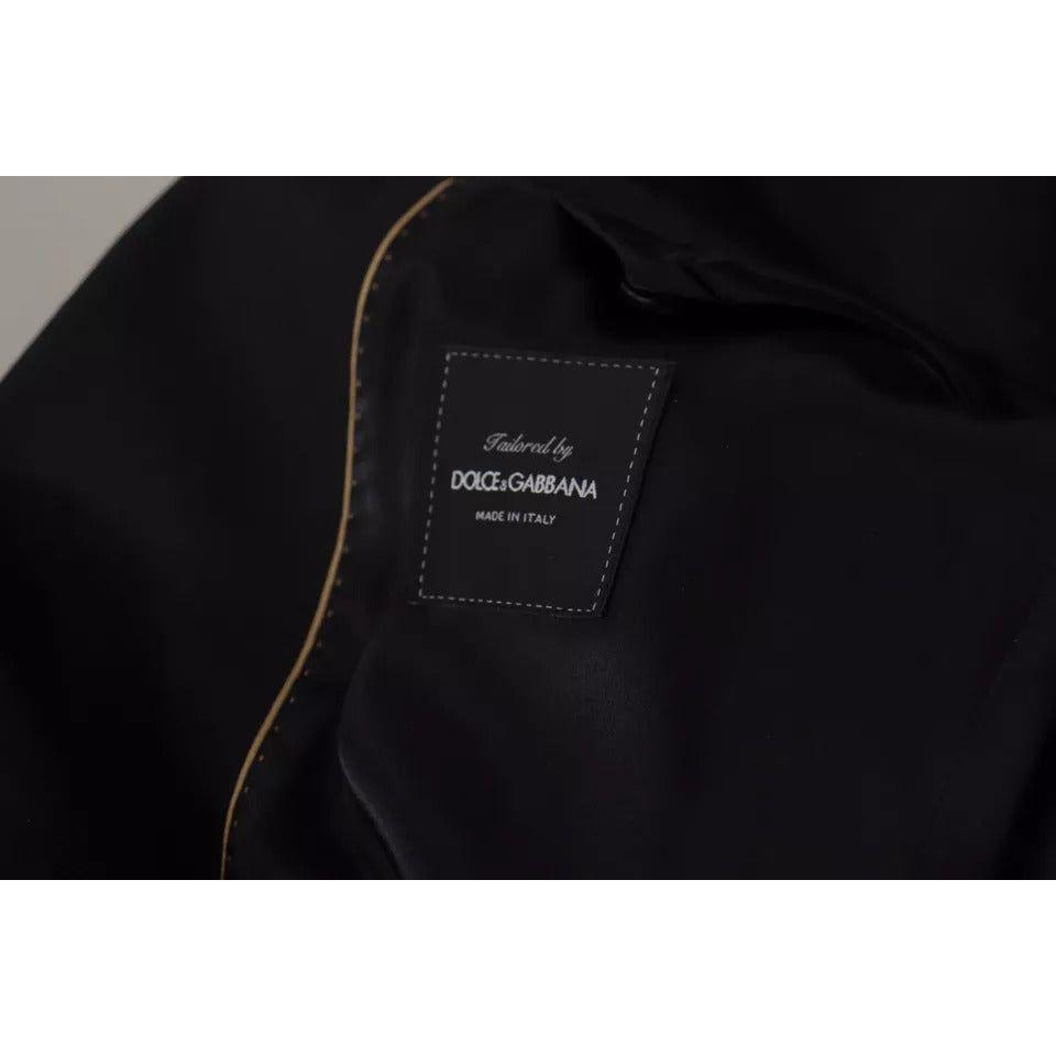 Dolce & Gabbana Black Polyester Single Breasted BlazerJacket JKT3380-48
