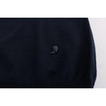 MARGHI LO' Blue Wool Long Sleeve Shift Dress TUI10025-3