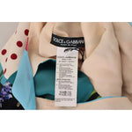 Dolce & Gabbana Silk Multicolor Patchwork Sheath Maxi Dress DR28868-40