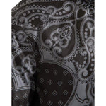 Dolce & Gabbana Gray Bandana Hooded Full Zip Bomber Jacket JKT3863-50
