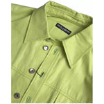 Dolce & Gabbana Green Cotton Collared Casual Button Down Shirt Dolce & Gabbana Dark Khaki