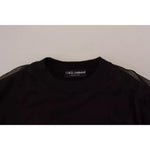 Dolce & Gabbana Black Polyester Logo Men Pullover Sweater TSH8096-48