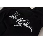 Dolce & Gabbana Black Polyester Logo Men Pullover Sweater TSH8096-48