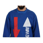 Dolce & Gabbana Blue DGWAY Cotton Crewneck Pullover Sweater TSH83083-50
