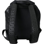 Dolce & Gabbana Black Neoprene Nylon DG Logo School Backpack Bag BAG1423