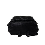 Dolce & Gabbana Black Patent Leather Logo Plaque Backpack Bag