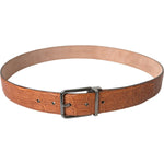 Dolce & Gabbana Brown Exotic Leather Silver Metal Buckle Belt BEL9209-90