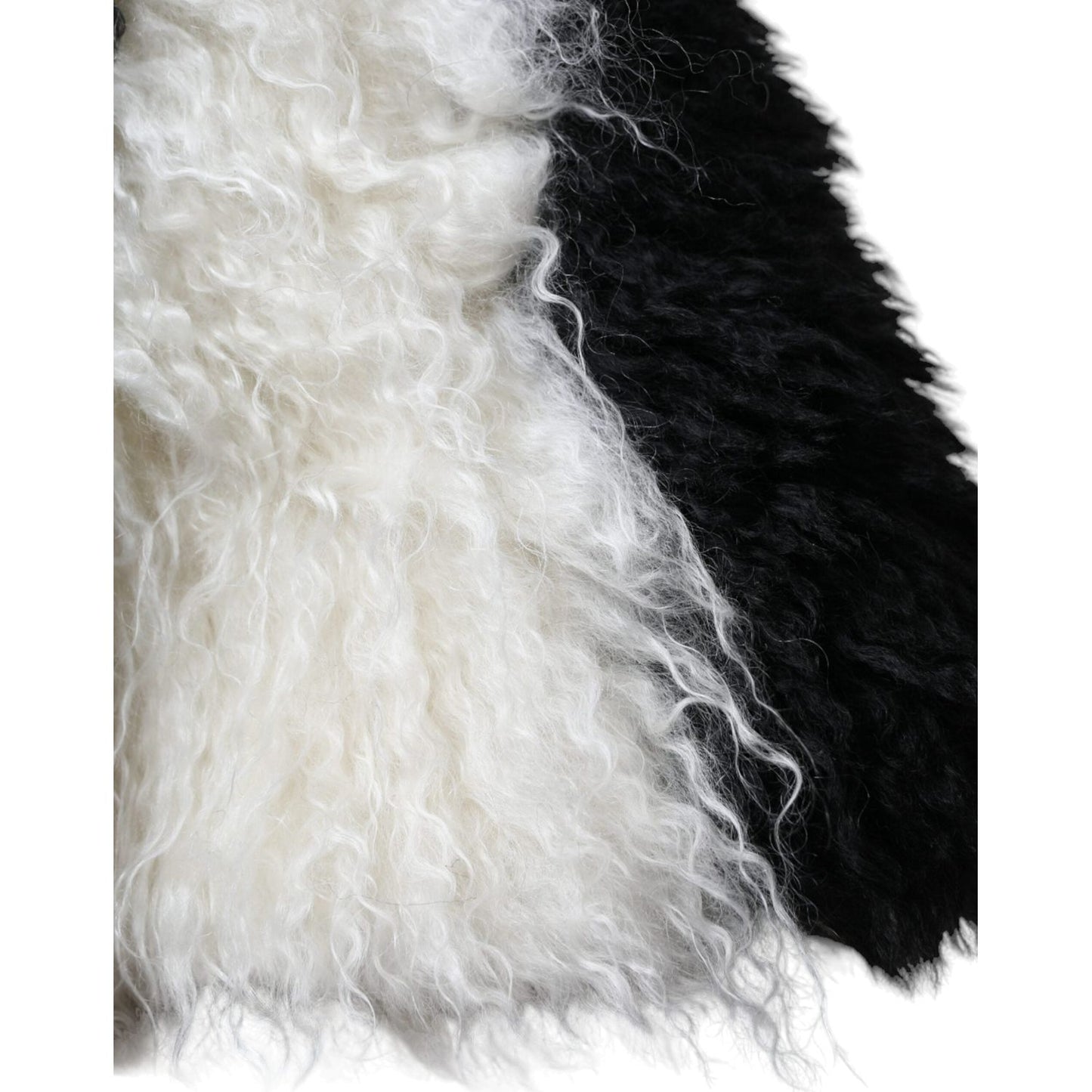 Dolce & Gabbana Black White Stripes Mohair Fur Bucket Hat HAT9559-57