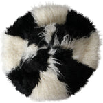 Dolce & Gabbana Black White Stripes Mohair Fur Bucket Hat HAT9559-57