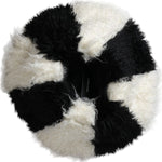 Dolce & Gabbana Black White Stripes Mohair Fur Bucket Hat HAT9559-57