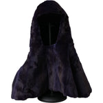 Dolce & Gabbana Black Weasel Fur Whole Head Wrap Hat HAT9564-57