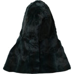 Dolce & Gabbana Black Weasel Fur Whole Head Wrap Hat HAT9565-57