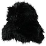 Dolce & Gabbana Black Faux Fur Womens Bucket Hat HAT9568-56