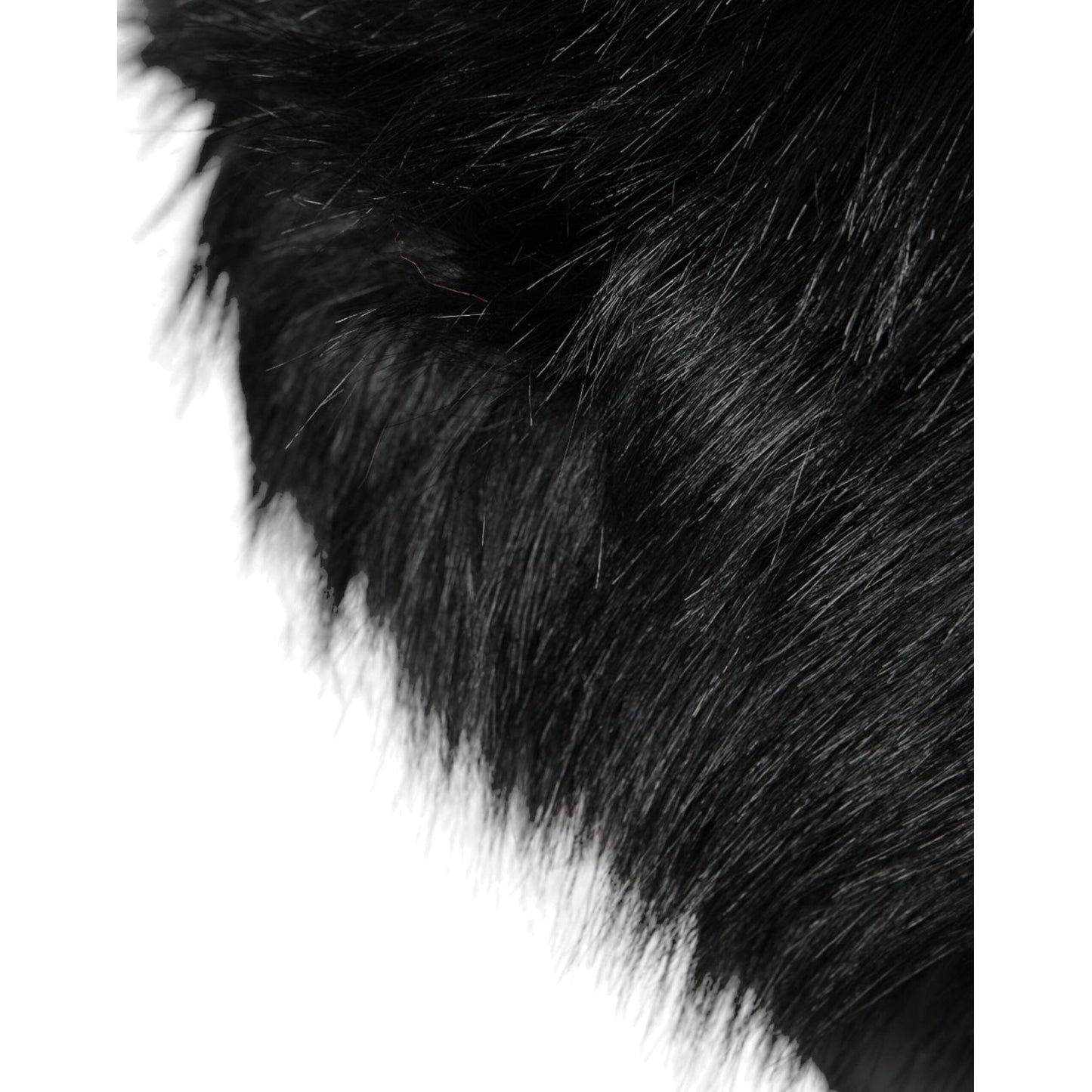 Dolce & Gabbana Black Faux Fur Womens Bucket Hat HAT9568-56