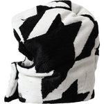 Dolce & Gabbana Black White Wool Whole Head Wrap Hat HAT9560-57