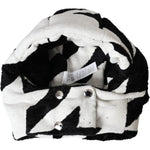 Dolce & Gabbana Black White Wool Whole Head Wrap Hat HAT9560-57