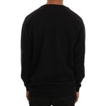 Daniele Alessandrini Black Crewneck Cotton Pullover Sweater TSH1352-3