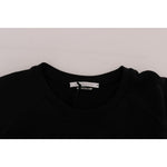 Daniele Alessandrini Black Crewneck Cotton Pullover Sweater TSH1352-3