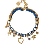 Dolce & Gabbana Gold Tone Brass Chain Iam The Star Bracelet SMY10309