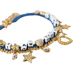 Dolce & Gabbana Gold Tone Brass Chain Iam The Star Bracelet SMY10309