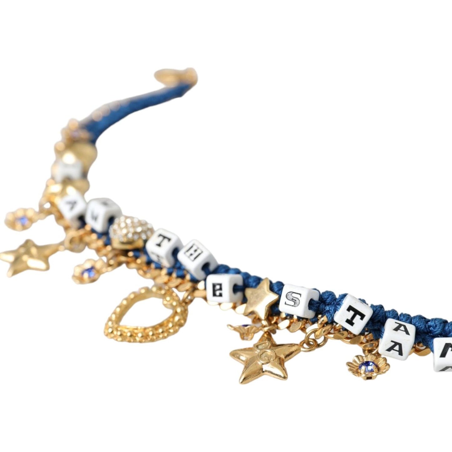 Dolce & Gabbana Gold Tone Brass Chain Iam The Star Bracelet SMY10309