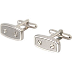 Dolce & Gabbana Silver Plated Metal Brass Pin Men Cufflinks SMY10204