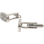 Dolce & Gabbana Silver Plated Metal Brass Pin Men Cufflinks SMY10204
