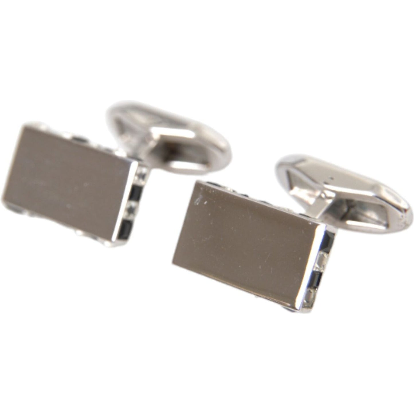 Dolce & Gabbana Silver Plated Metal Brass Pin Men Cufflinks SMY10207