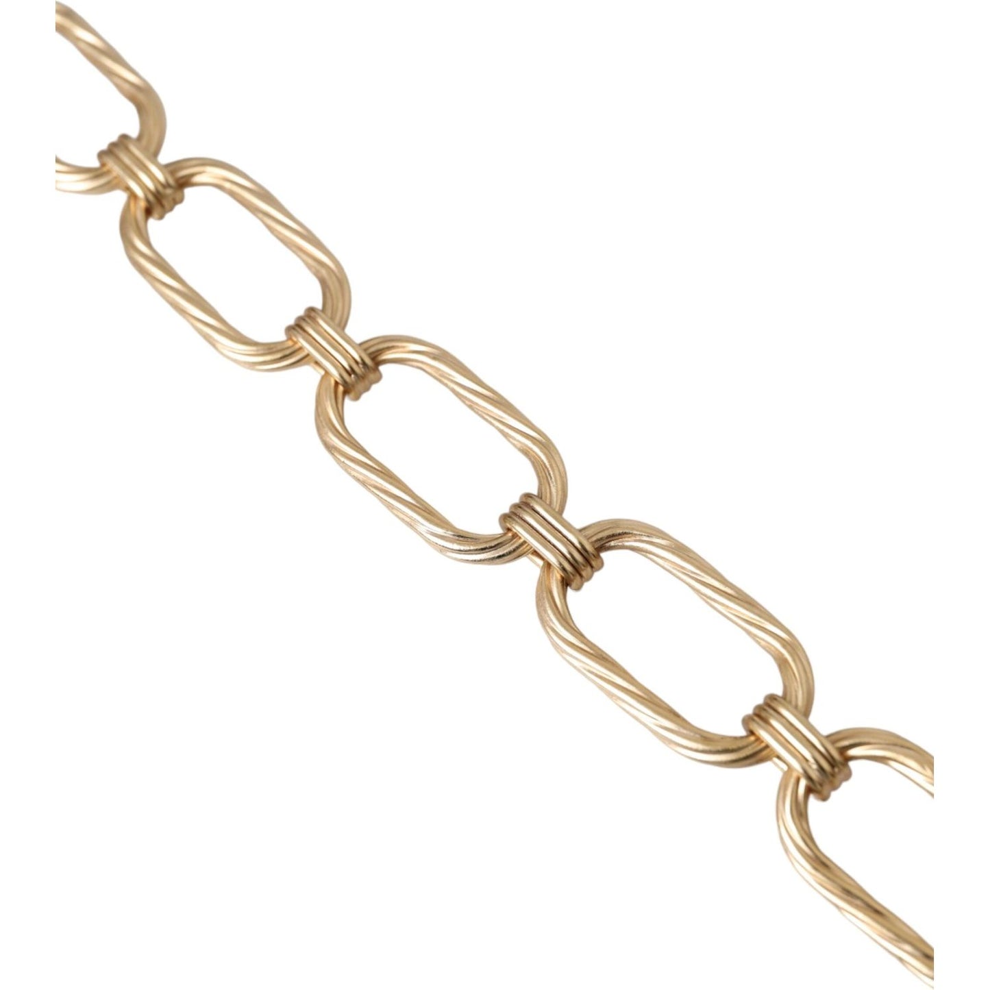 Dolce & Gabbana Gold Tone Brass Large Link Chain Jewelry Necklace SMY10295