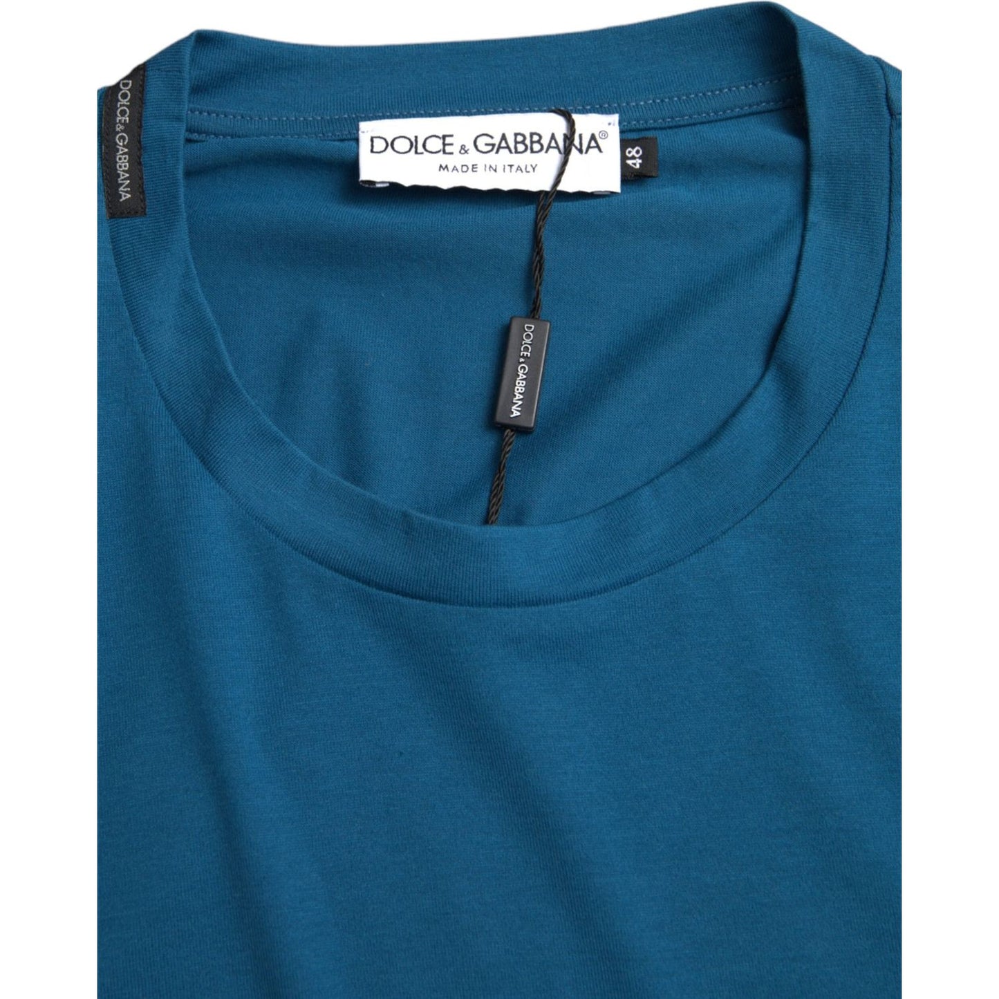 Dolce & Gabbana Blue Logo Round Neck Short Sleeves T-shirt TSH84607-56