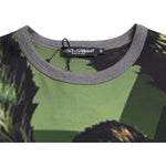 Dolce & Gabbana Green Gorilla Cotton Short Sleeves T-shirt TSH86273-46