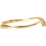 Nialaya Arched Wing Cuff Skyfall Gold CZ 925 Bracelet SMY10255-M