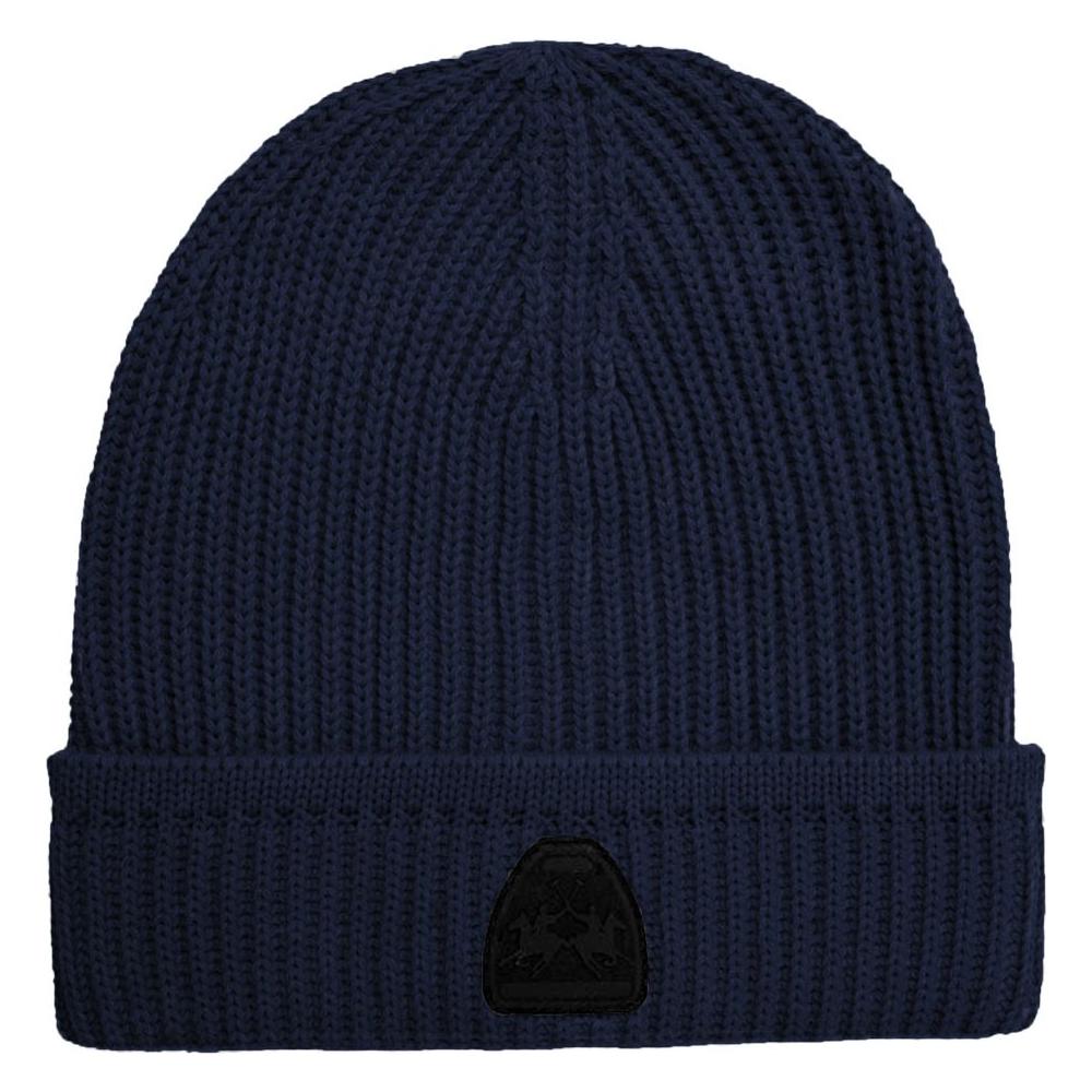La Martina Blue Acrylic Men Beanie LAMA-13141