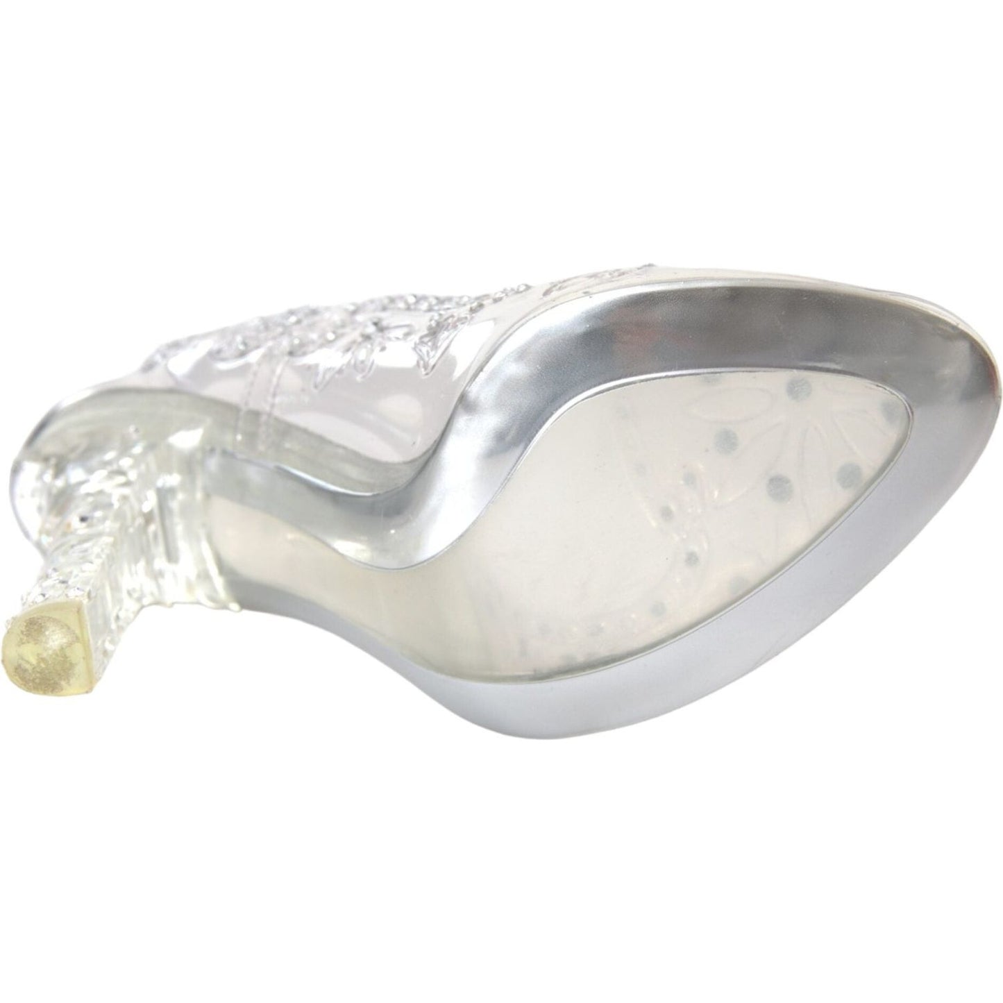 Dolce & Gabbana Clear Floral Crystal Heels CINDERELLA Shoes