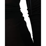Dolce & Gabbana Black Sheer Bodycon Sheath Midi Dress DR281057-38