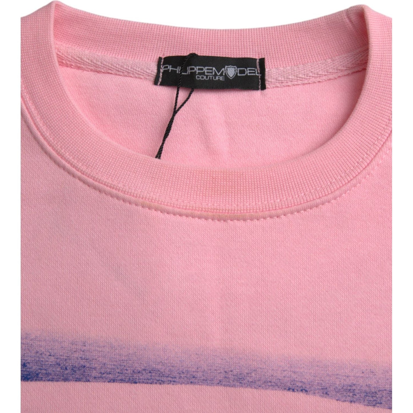 Philippe Model Pink Cotton Logo Print Long Sleeves Pullover Sweater TSH83273-XL