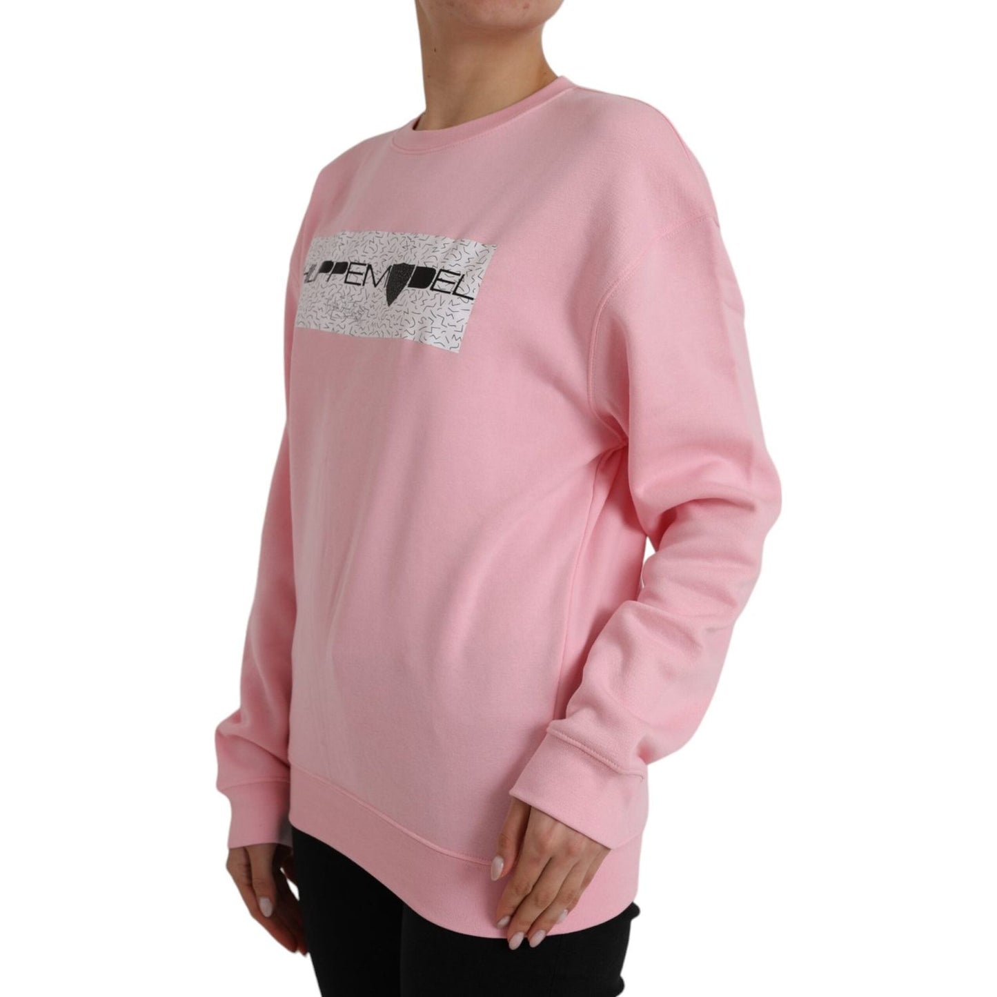 Philippe Model Pink Cotton Logo Long Sleeves Pullover Sweater TSH83295-XL