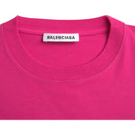 Balenciaga Pink Cotton Crew Neck Short Sleeves Tee T-shirt TSH85047-L