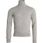 Dolce & Gabbana Pullover Beige Cashmere Turtleneck Sweater TSH85154-46