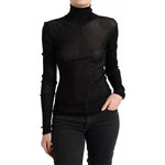 Dolce & Gabbana Black Viscose Turtle Neck Pullover Sweater TSH84244-44