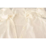 Dolce & Gabbana White Blouse Ascot Collar Shirt Silk Button Top TSH7043-42